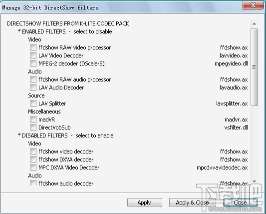 K-Lite Codec Pack,K-Lite,影音解码器