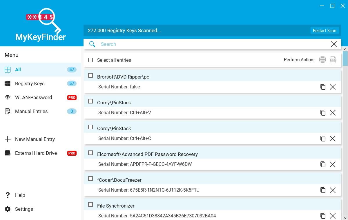 Abelssoft MyKeyFinder下载,密钥查询,密钥管理