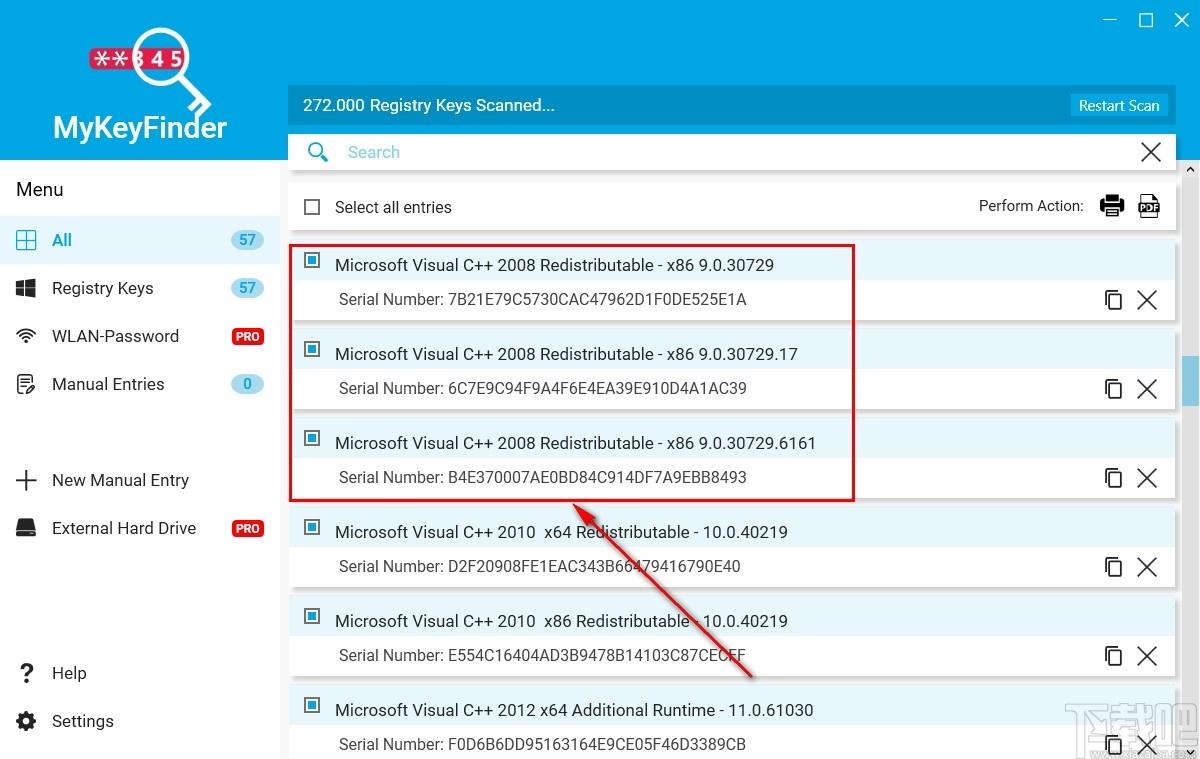 Abelssoft MyKeyFinder下载,密钥查询,密钥管理