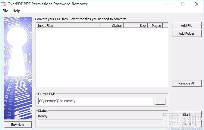 OverPDF PDF Permissions Password Remover,密码删除
