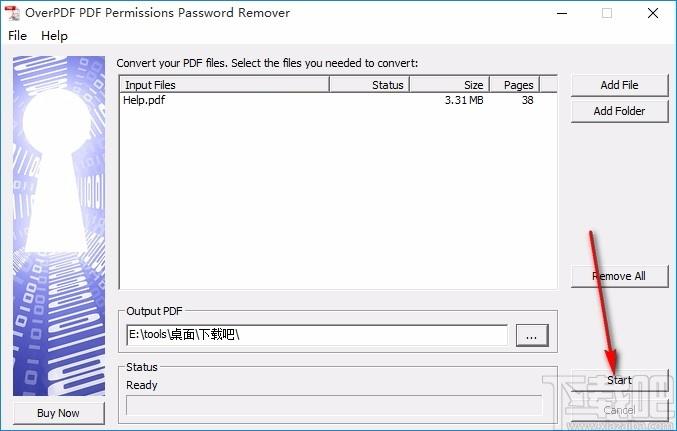 OverPDF PDF Permissions Password Remover,密码删除